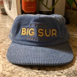 COPY - Big Sur Parks Project trucker hat. Baby blue corduroy